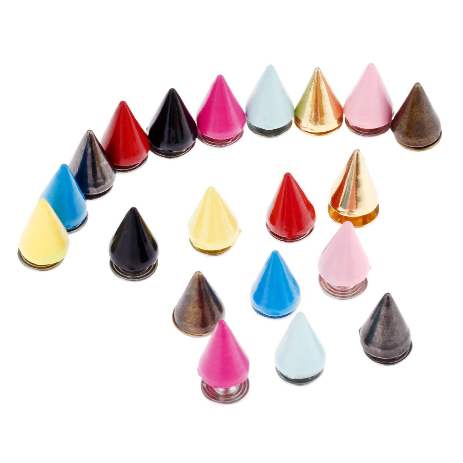 20x Metall Schrauben Knopf Spitze Nieten Handtasche Gürtel Schuhe Punk Bekleidung Leder Schnallen Handwerk Kugel Niet Zucht Spikes DIY handgefertigt