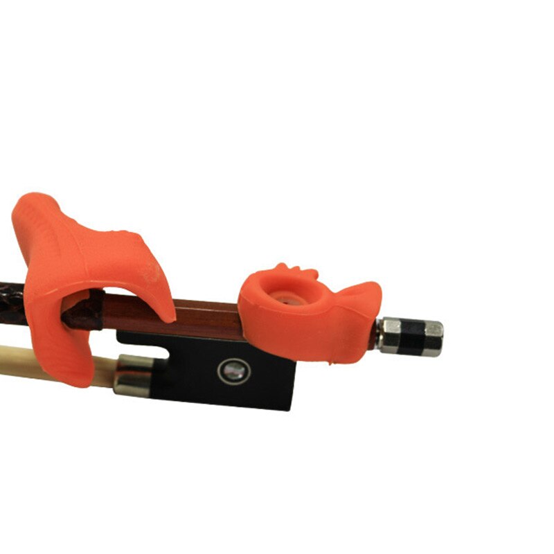 Porte-archet pour violon, outil pédagogique, poignée pour apprendre à corriger la Posture, accessoires pour débutants, Correction de la Posture, orthèses: orange