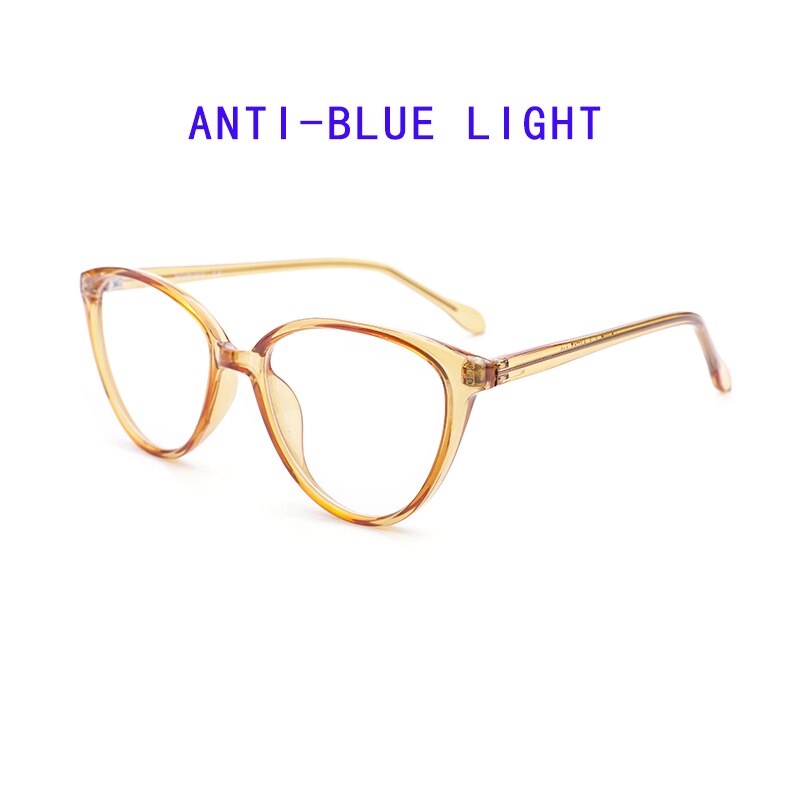 Cat Eye Glasses Frame Women Prescription Glasses Blue Light Glasses TR90 Optical Glasses Myopia Eyewear Computer glasses Women: C2 Blue Light