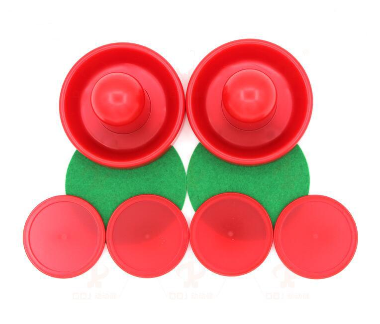 96mm indendørs air hockey bord filt pusher sæt hockey pucke tilbehør sport udendørs