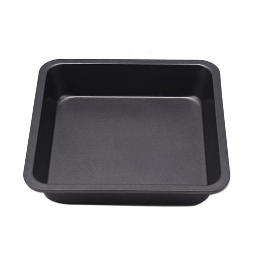 8 Inch Carbon Steel Square Baking Pan Carbon Steel Oven Bread Cookie Cake Tray Mold Bakeware Baking Moulds Kitchen Accessories: Grey