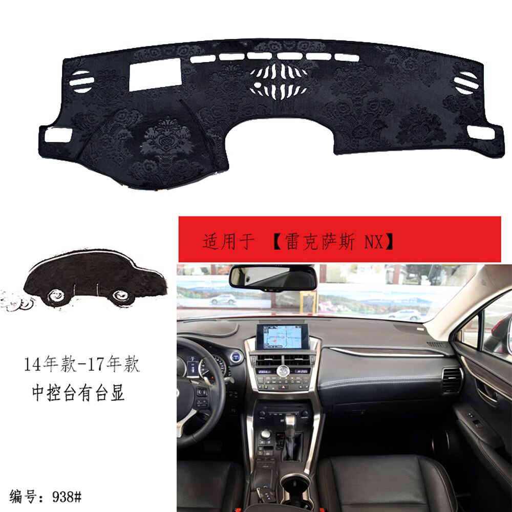 NX serie NX200 NX200t NX300h NX300 mit links bildschirm Leder auto DashMat dashboard-dash abdeckung pad matten