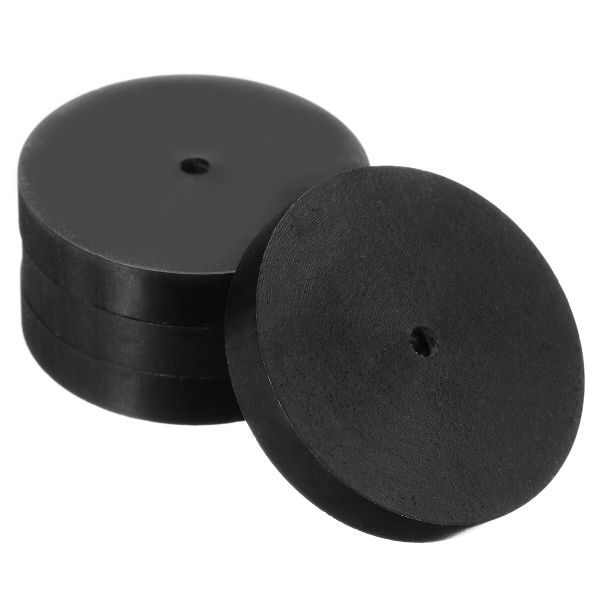 4 stuks Professionele Speaker Spike Zwart 23mm Ebbenhout Speaker Isolatie Spike Houten Koperen Stand Voeten Met Base Pad mayitr