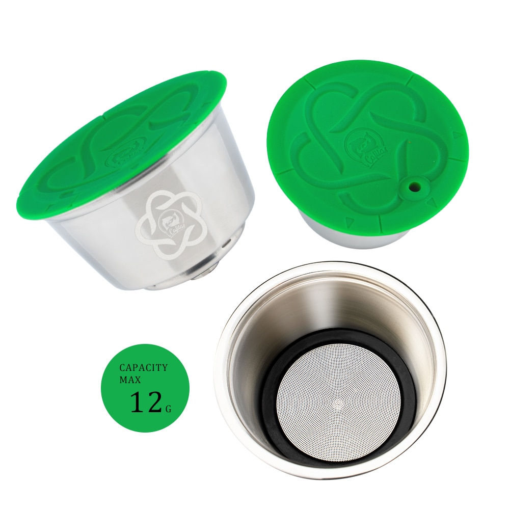 Kapsułka do kawy dla Dolce Gusto Mini Me kapsułka do kawy wielokrotnego użytku piccolo xs kapsułki filtry Crema ze stali nierdzewnej icafilas
