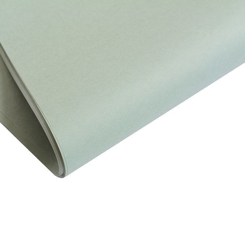 40pcs Tissue Paper 75*52CM Craft Paper Floral Wrapping Scrapbooking Paper Decorative Flower Paper Home Decoration Party: green