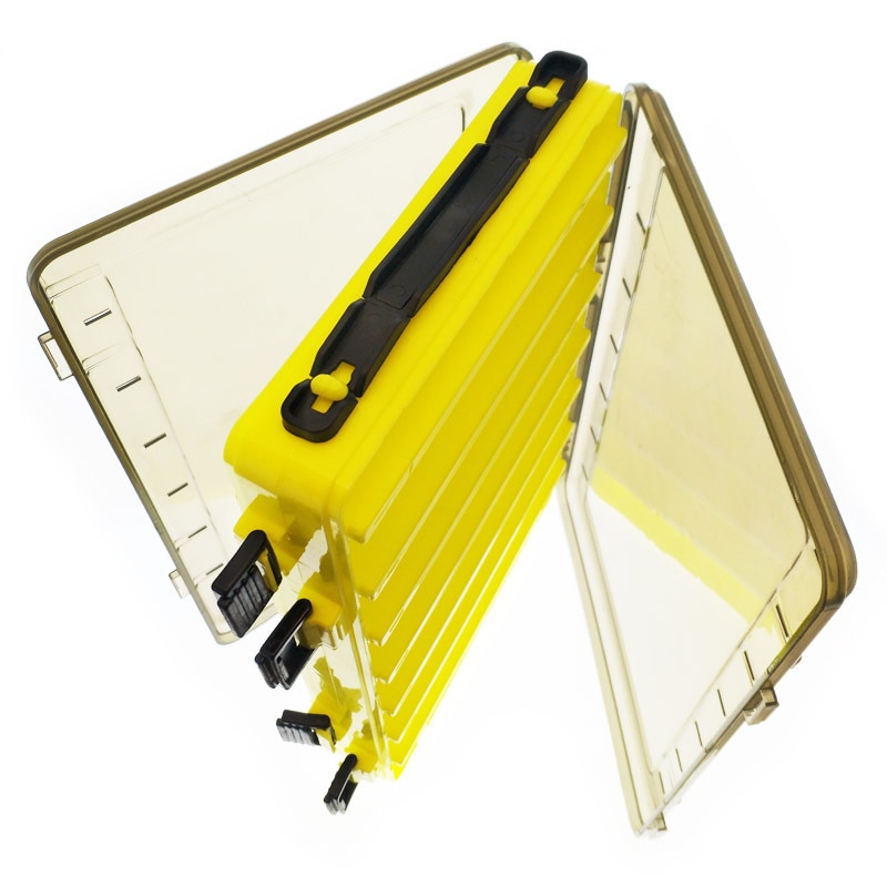 Fishing Lure Box Tackle Box Double-decker Sub-bait Box Portable Bait Fishing Gear Storage Box Double Sided Tackle Box