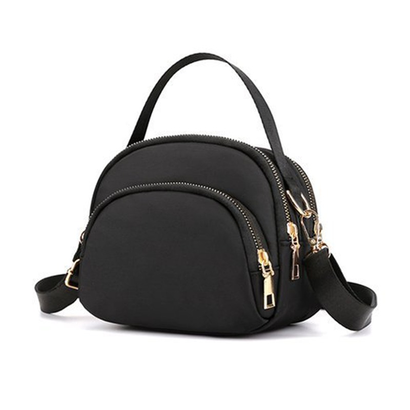 Kvinners crossbody-vesker søt glidelås mobiltelefon skulderveske dame kvinnelig multifunksjons mini håndvesker veske: Beige