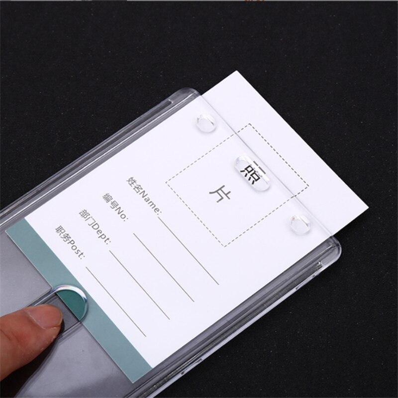 Transparent plastic card sleeve ID Badge Case Clear Bank Credit Card Badge Holder Accessories expressing my personality