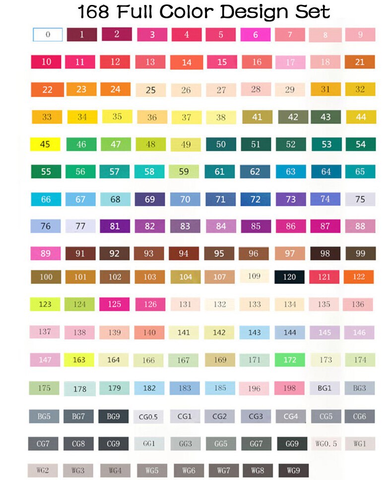 TOUCHTEN Markers 30/40/60/80 Color Sketch Art Marker Pen Double Tips Alcoholic Pen For Artist Manga Markers Art Supplies