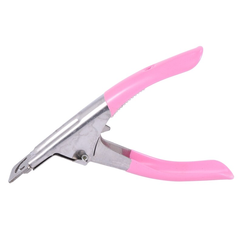 Nagelknipper Voor Nagels En Valse Acryl Nagels Te Gebruiken Roze.