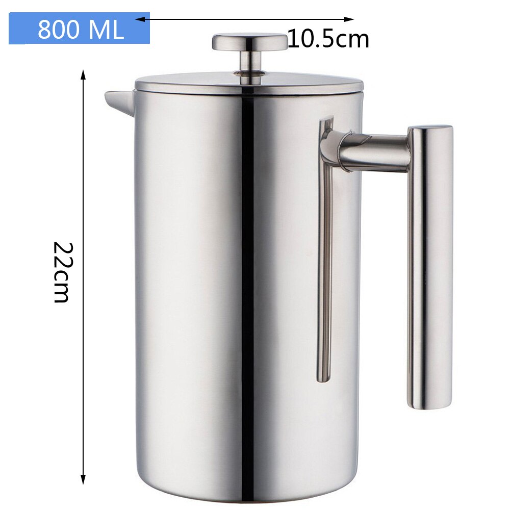 French Press Coffee Maker Perfect for Morning Coffee (34 oz), Heat Resistant , portable coffee maker: 1000 ml