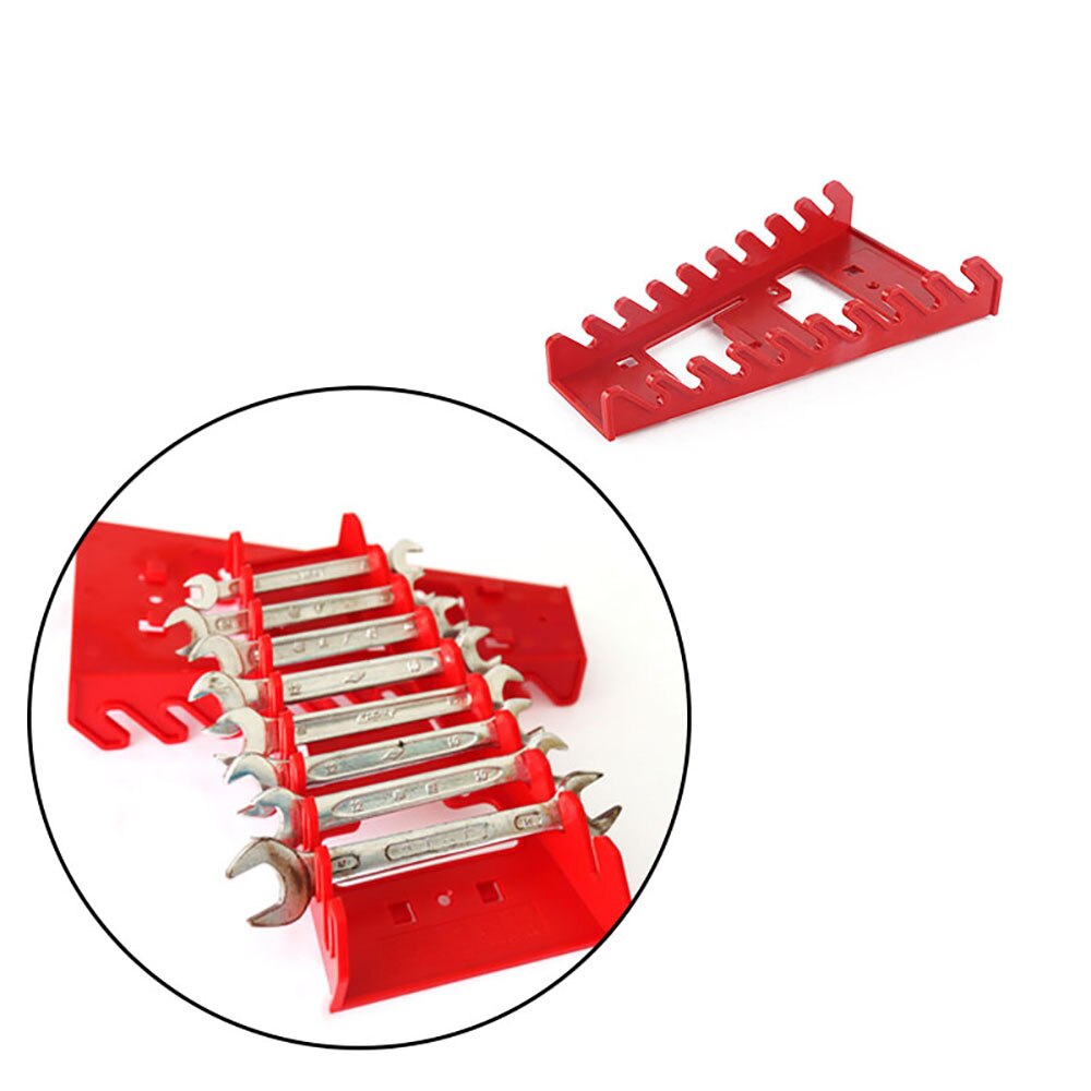 Plastic Wrench Organizer Tray Sockets Storage Hardware Tools Rack Sorter Standard Spanner Holders Rack Wrench Holder Hanger