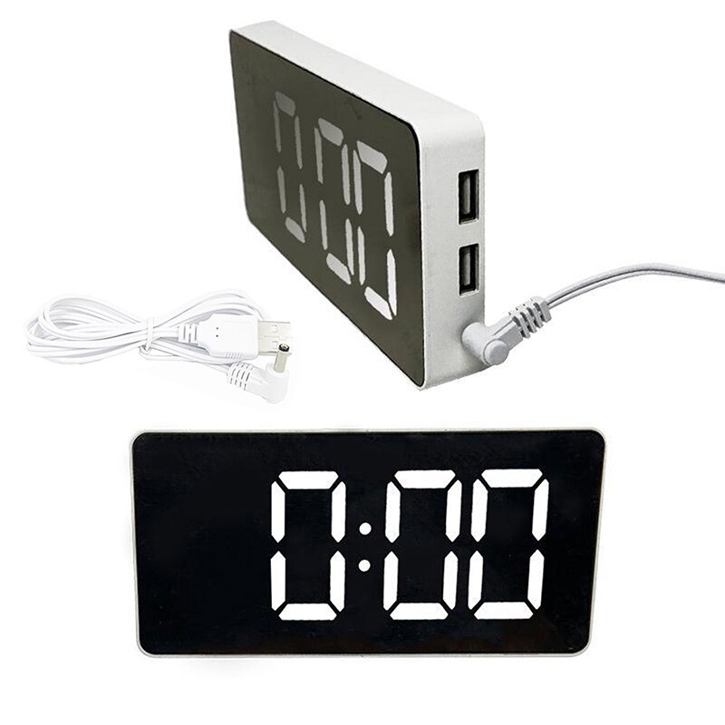 Réveil numérique B0359 CLOCK: horloge LCD avec température et lune