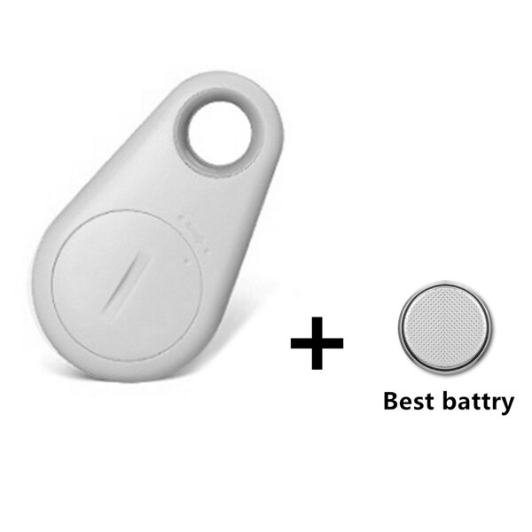 FFFAS Raindrop Smart Key Finder Wireless Bluetooth Tracker Anti Lost Alarm Tag Child Bag Pet GPS Locator for IPhone 6 7 8 Plus: White