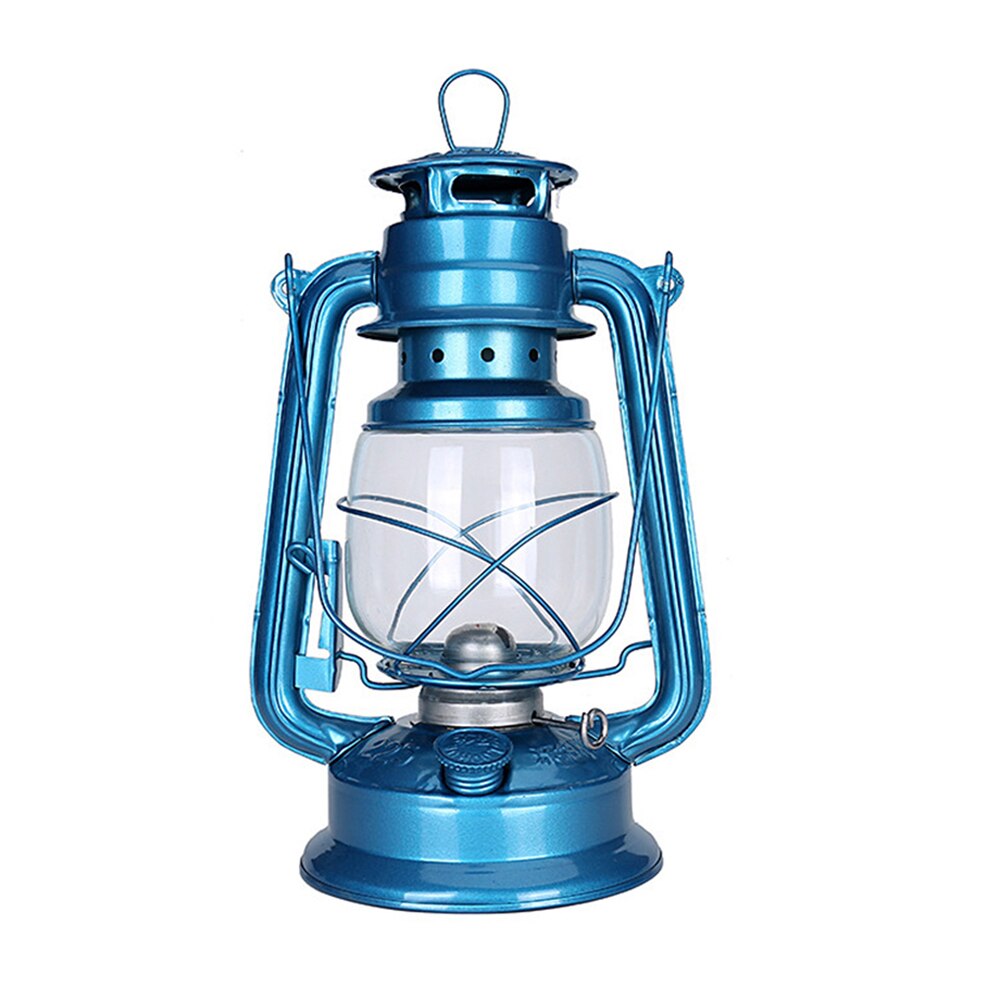 Lámpara de queroseno clásica nostálgica, farol Vintage de parafina, luz de emergencia salvaje para campamento, 19cm de altura
