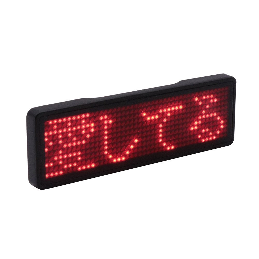 bluetooth programmable mini LED display rechargeable indoor outdoor body LED sign backpack LED sign LED name badge