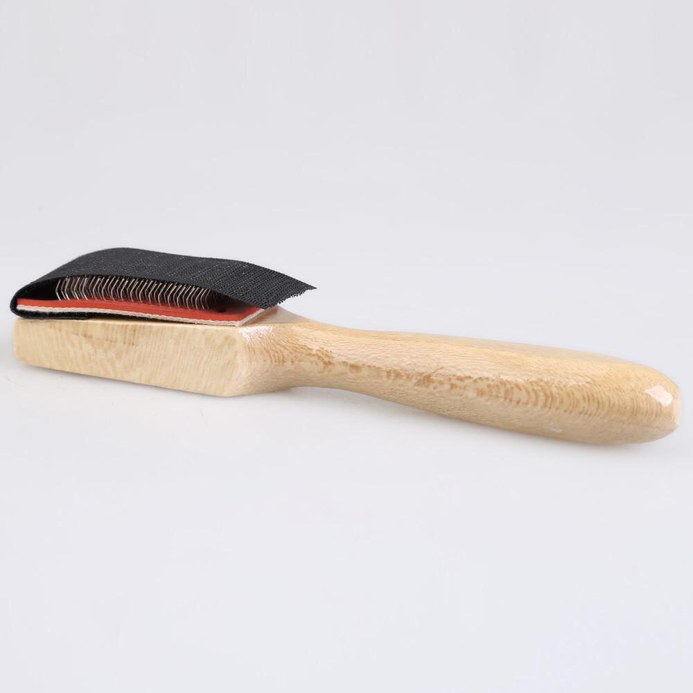 1 unidad de limpiadores de zapatos de suela de ante de madera, calzado de baile cepillo para limpiar, herramientas de limpieza para hombres y mujeres, cepillo de ante para zapatos de danza
