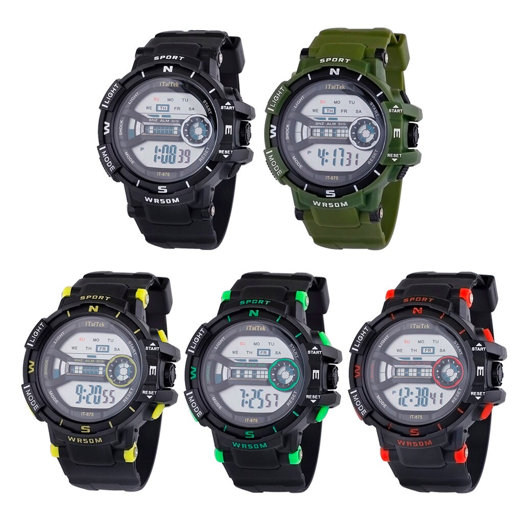 Sporthorloge Multifunctionele Waterdichte Lichtgevende Mode Elektronische Horloge Curren Horloge Mannen Erkek Kol Saati Часы Мужские