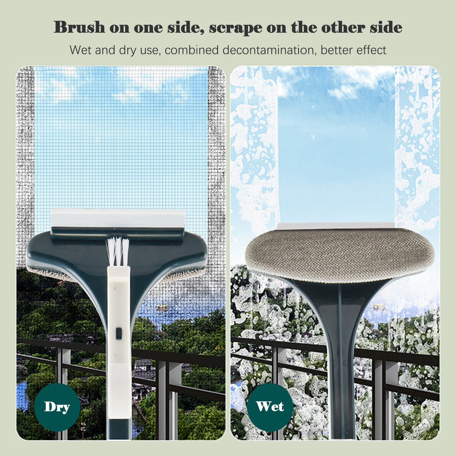 With Grooves Cleaning Brush Carpet Sofa Home Care PP Multi-Function No Dead Ends Multi-color Double Sided Dust Broom