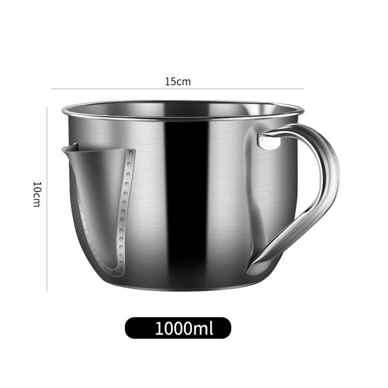 Keuken Jus Olie Soep Vet Separator Kom Multi-Gebruik 304 Rvs Vet Olieman Filter Zeef Koken Pot Keuken gereedschap
