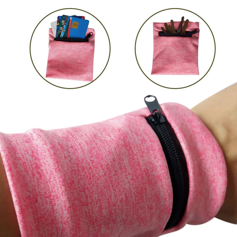 Wrist Wallet Pouch Running Sports Arm Band Bag For MP3 Key Card Storage Bag Case Badminton Basketball Wristband Sweatband