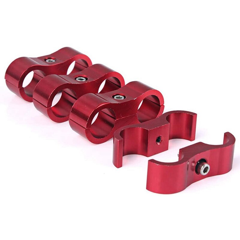 AN10 Double-Hole Oil Pipeline Clamp, Hose Separator Clamp, Install Split Hose Joint Adapter