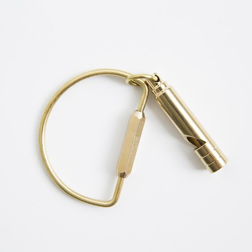 Messing hanger kleine verse metalen sleutelhanger ring hanger sleutelhangers voor mannen sleutelhangers: Whistle package