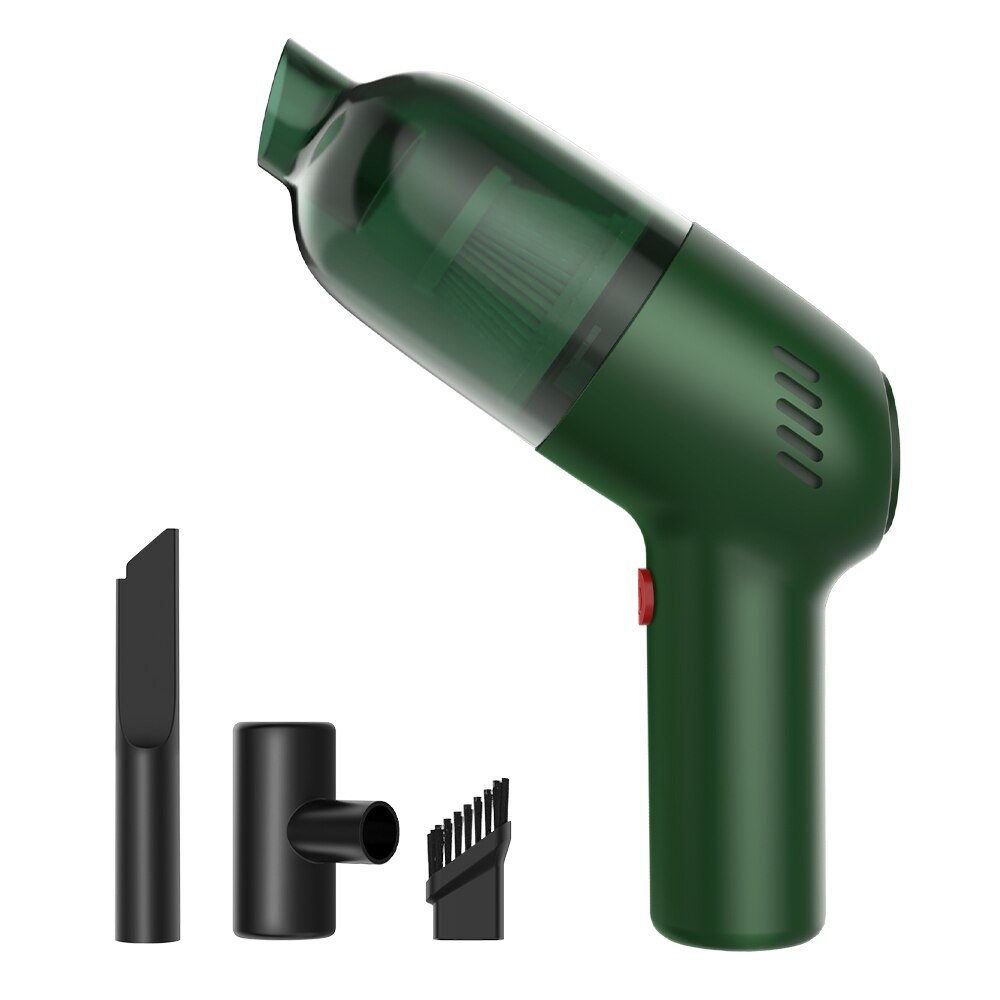 Xiaomi-aspiradora portátil para coche, aspirador automático de mano inalámbrico, recargable, 8000pa, alta potencia de succión: Green