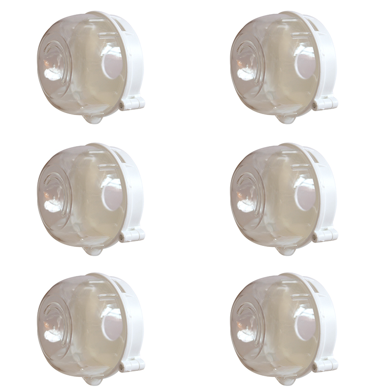 Universal cocina bebé prueba botón Gas (Pack 6) estufa mando cubre bebé de seguridad Seguridad de horno de la estufa de Gas de protección mando cerraduras