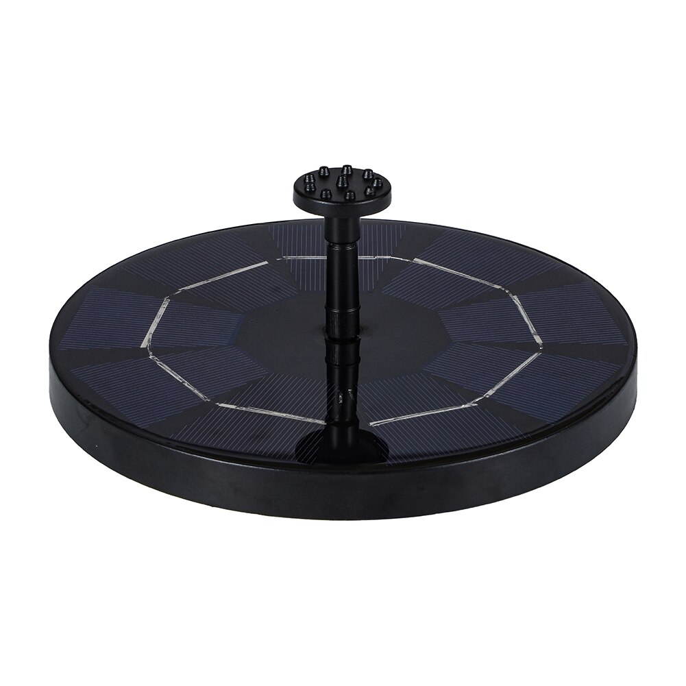 Solenergi vand springvand pumpe have pool dam udendørs solpanel fugl badevand flydende dam have terrasse indretning springvand