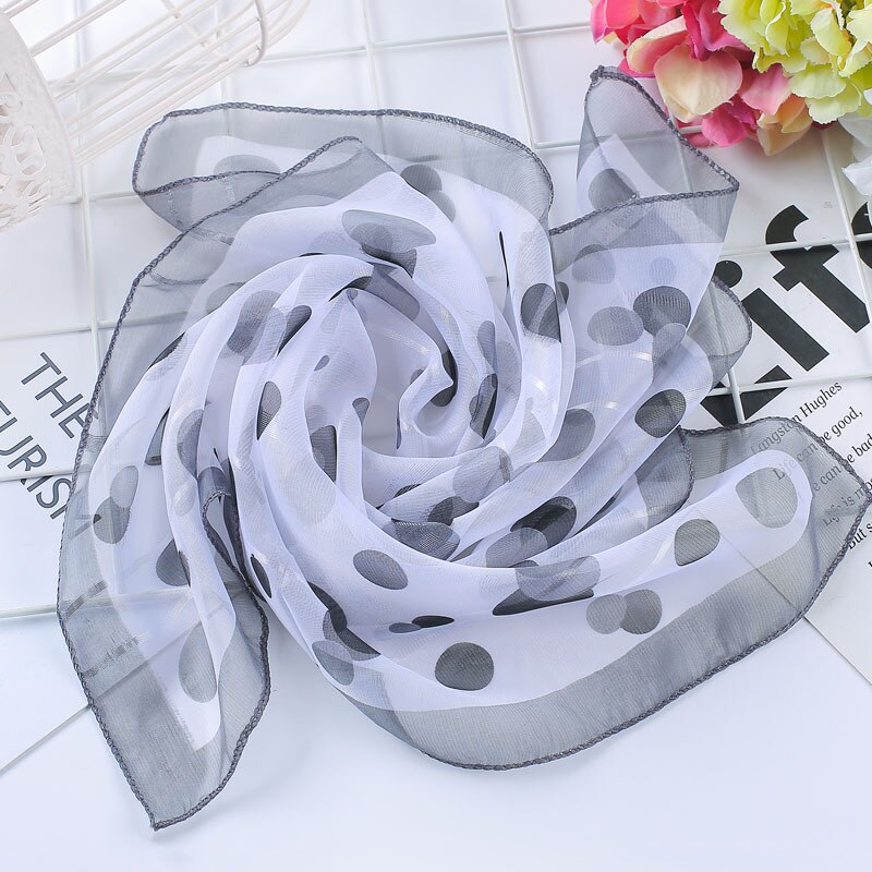 50*50Cm Lente-Zomer Vrouwen Zijden Sjaal Vierkante Dame Wrap Kleine Kantoor Neck Head Sjaal Haar sjaal Foulard Skinny Sjaals