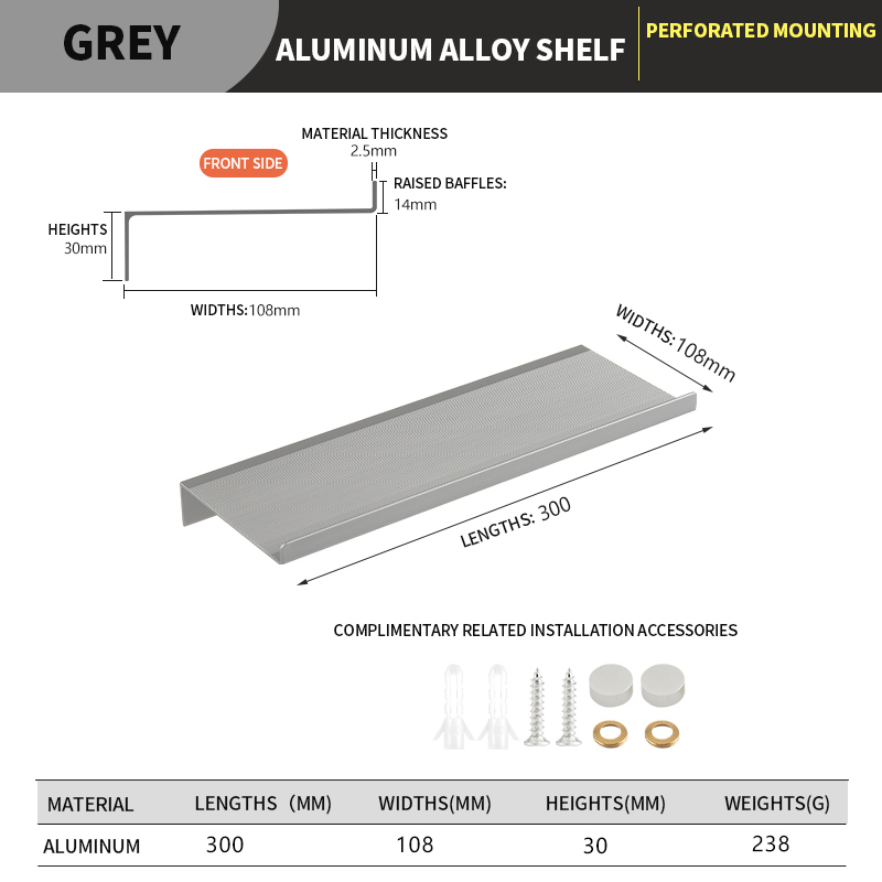 Mensole da bagno galleggianti Portaoggetti da parete Organizzatore per la casa Organizzatori di mobili da cucina per bagno Mensola da parete in metallo: verde