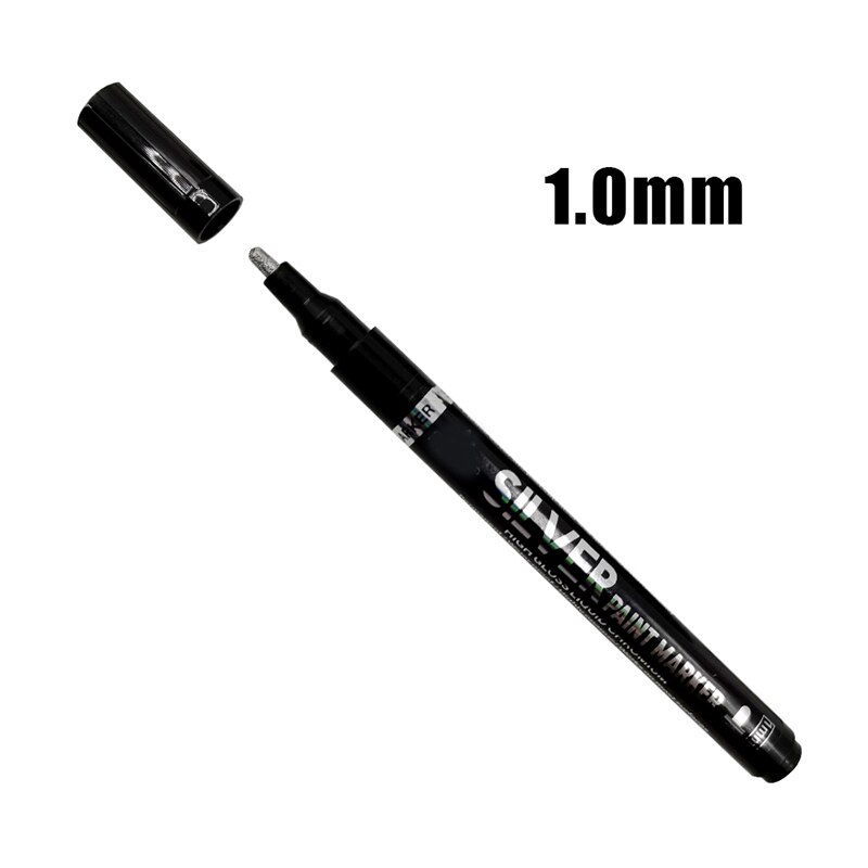 Rotulador de cromo para espejo líquido, pluma de con punta de 0,7/1/3mm, marcador de reflejo, para Escritura, NOV99: 1.0mm