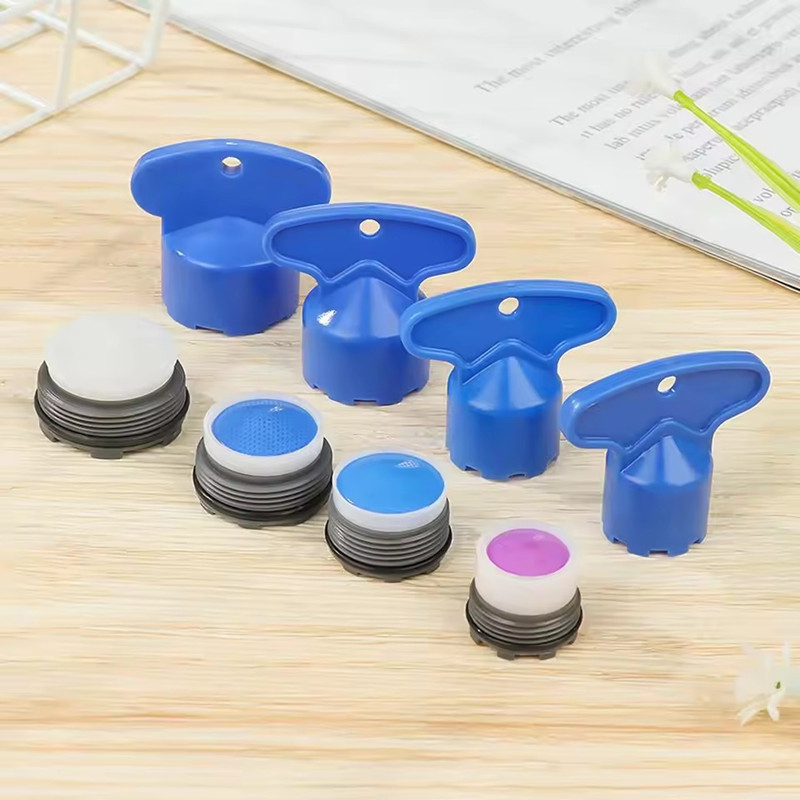 Faucet Aerator Replacement for Cache Aerators and Faucet Aerator Key Removal Tool Tap Aerators Flow Restrictor 16.5-24mm