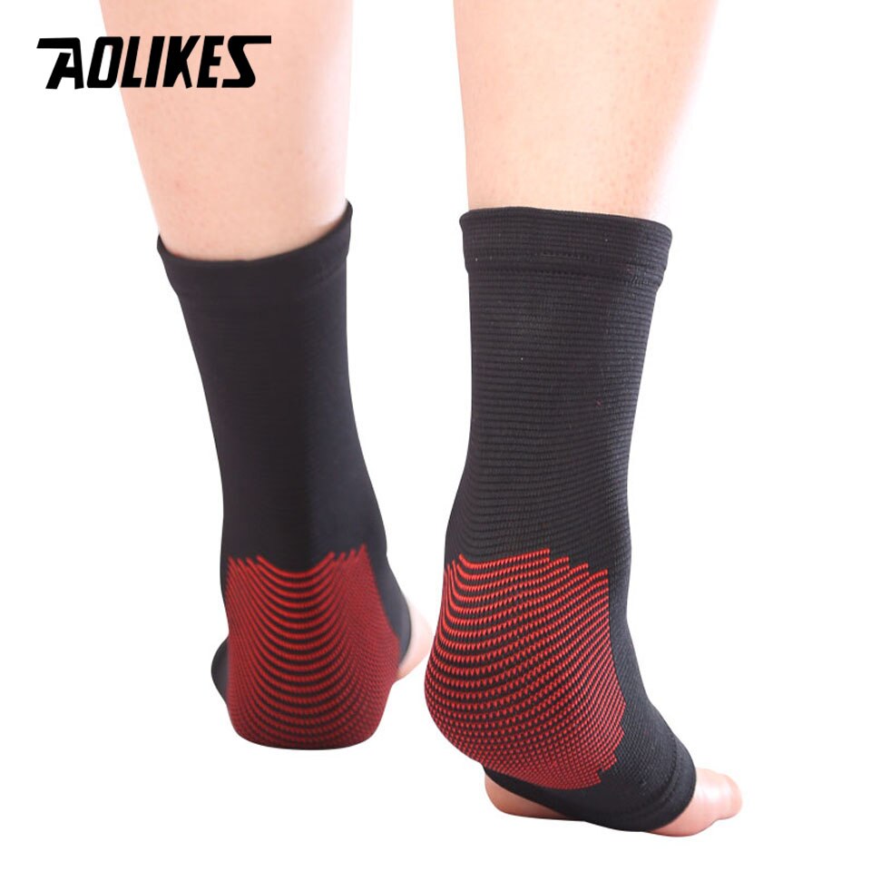 AOLIKES – Support de cheville élastique de Compression, 1 paire, protecteur de cheville respirant pour le basket-ball