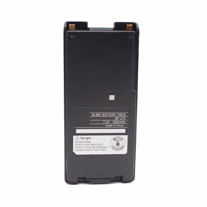 Batterie 1800mAh NI- Pour Talkies-walkies ICOM - Compatible IC-V8, IC-A6, IC-F30, IC-F40 Et Autres Modèles (7.2V, Noir)