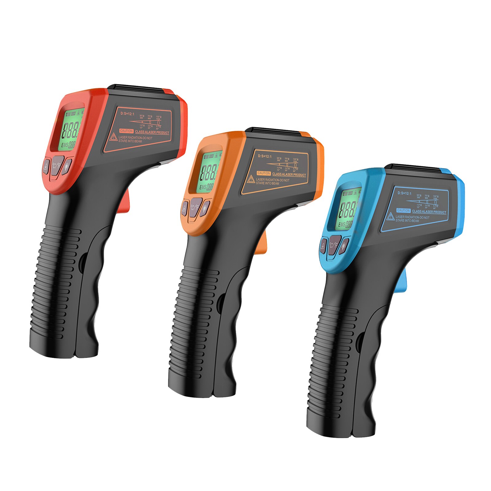 DIGITAL INFRARED NON- IR THERMOMETER LCD HIGH TEMPERATURE METER