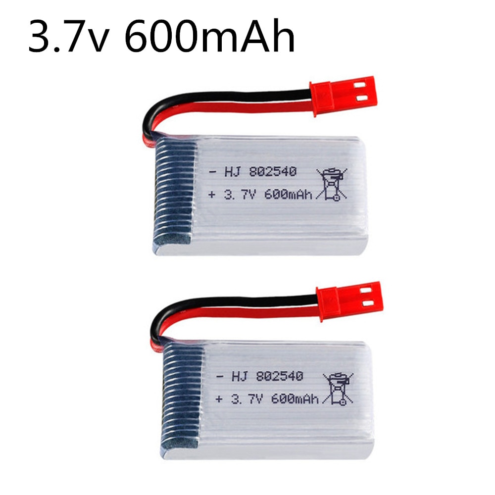 3.7V 600mAH Lipo Battery 802540 For 509W DFD F161 Remote control helicopter 3.7v Lipo JST plug 2pcs