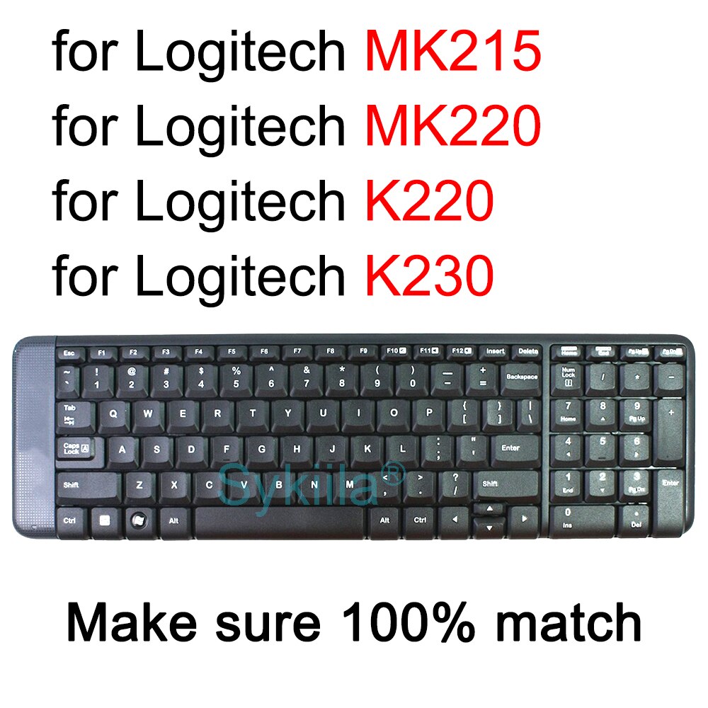 Keyboard Cover Voor Logitech MK215 MK220 K220 K230 Voor Logi Mechanische Toetsenbord Beschermende Protector Skin Case Clear Silicone Tpu