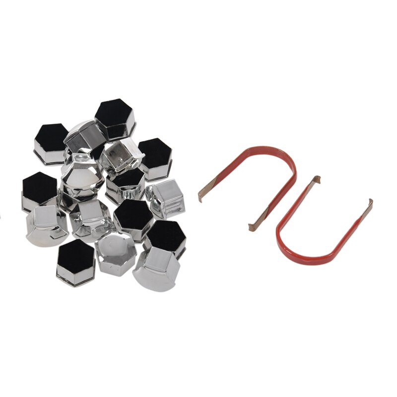 20 stuks 17mm auto plastic doppen bouten afdekkingen moeren lichtmetalen velgen voor skoda, mercedes, bmw