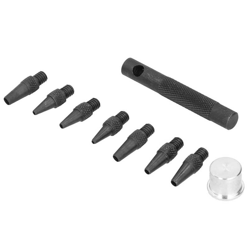 Leather Craft DIY Tool Hole Punch Combination Multiple Specifications 2‑5mm With Anti-slip Handle Round Hole Belt for Leather