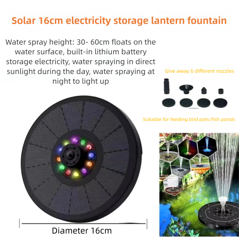 Waterfontein op zonne-energie voor vogelbad fonteinpomp op zonne-energie Zonnepaneelkit Waterfontein voor tuin buiten: Sneeuw Camouflage