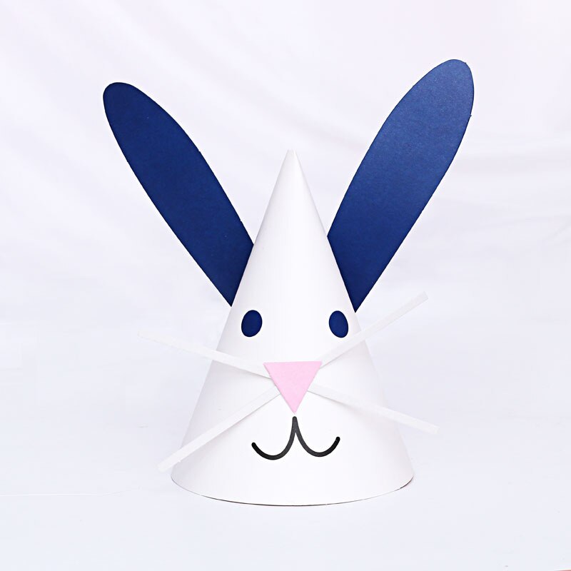 Kinderen Verjaardag Hoed Gelukkige Verjaardag Papier Hoeden Cap Prins Prinses Kroon Partij Decoratie Voor Jongen Meisje Verjaardagsfeestje Decoraties: dark blue ear