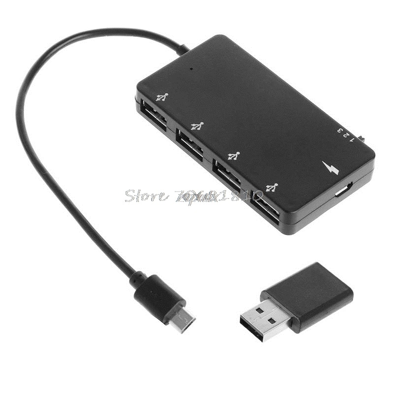Micro Usb Otg 4 Port Hub Power Adapter Opladen Kabel Voor Samsung Galaxy Telefoon Z17