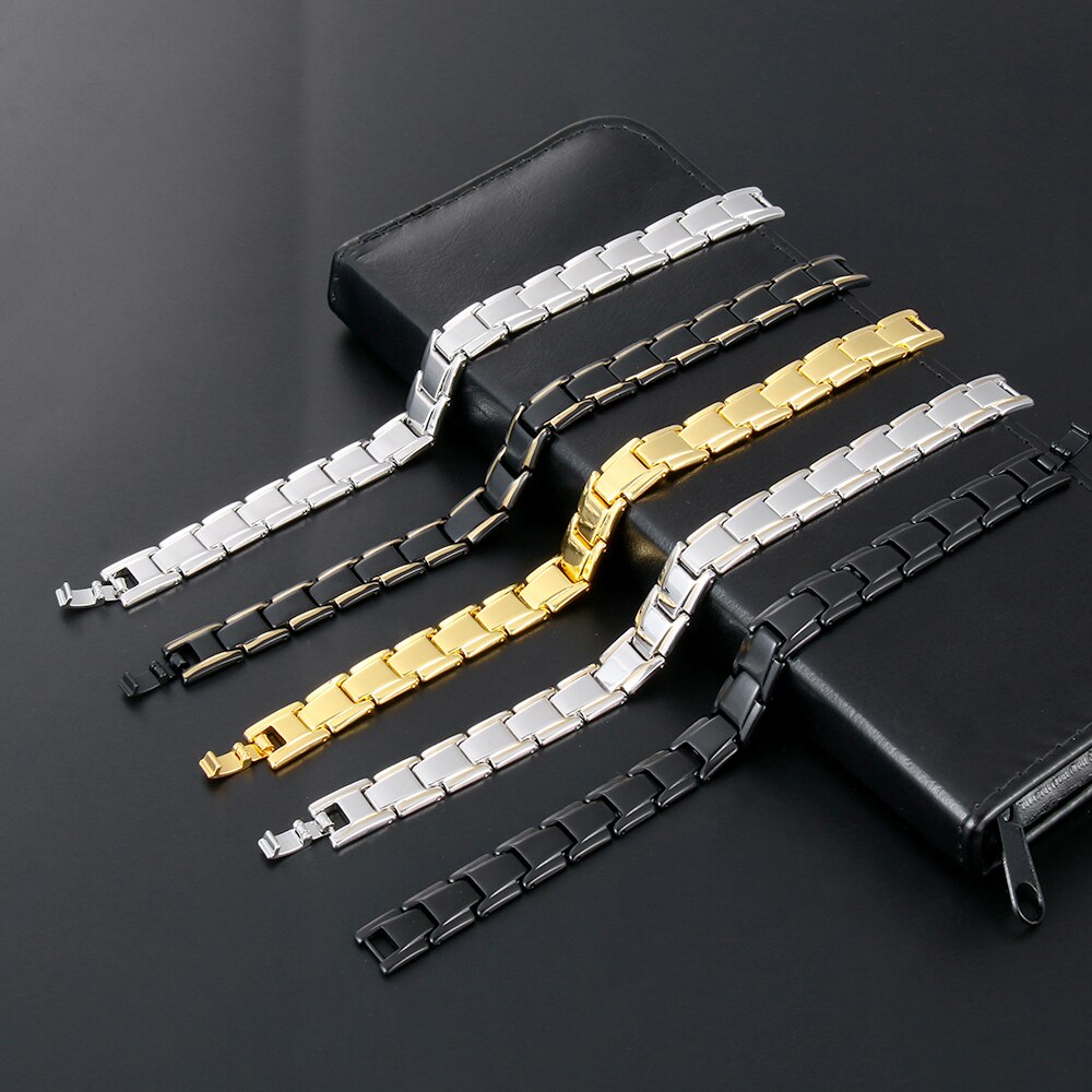 thérapeutique énergie guérison Bracelet thérapie Bracelet magnétique détachable Bracelet Acupoint Massage hommes Bracelet bijoux