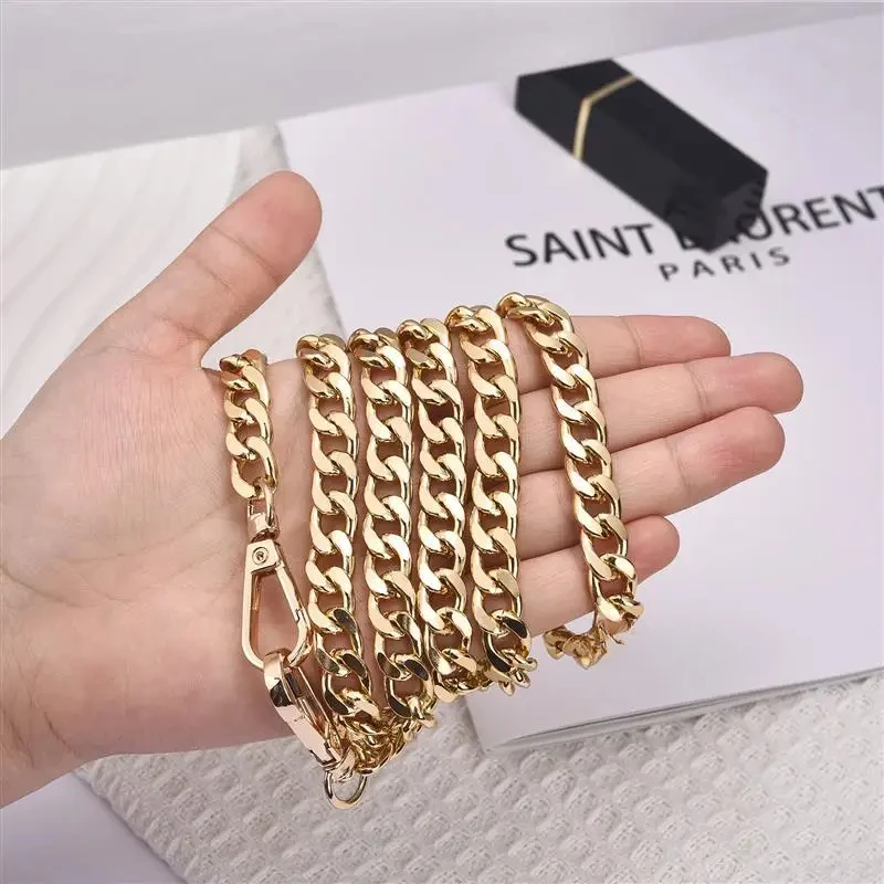 120/40cm Metal Aluminum Bag Chain Replacement Parts Accessories for Hand-Woven Shoulder Handbag DIY Handmade Detachable Straps