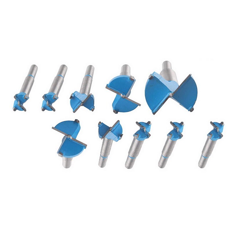 Woodworking Hole Alloy Knife Blade Hinge Door Lock Hole Drill Bit with Round Shank for Drilling Cutting Wood