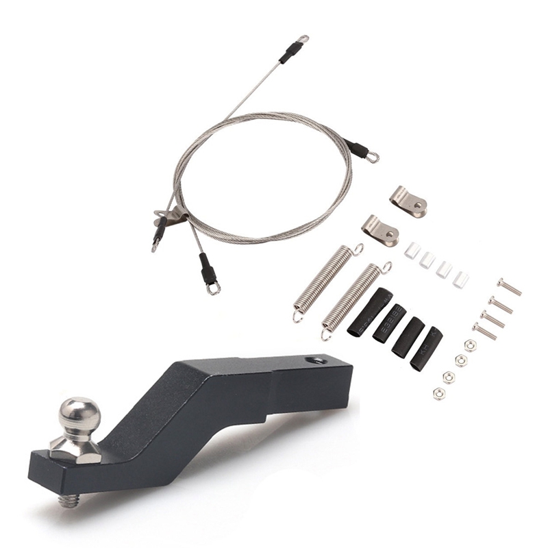 Rc Auto Gemodificeerde Deel Staal Touw Voor 1/10 Rc Crawler Traxxas Trx-4 Trx4 Axiale Scx10 D90 D110 &amp; Rc Auto metalen Trekhaak Hit