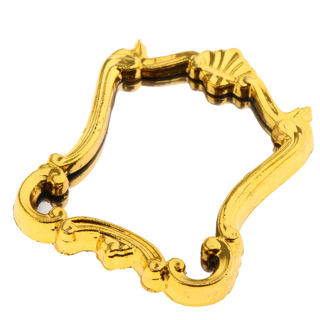 Accessori per mobili da bagno in miniatura per casa delle bambole a specchio in stile europeo in scala 1/12