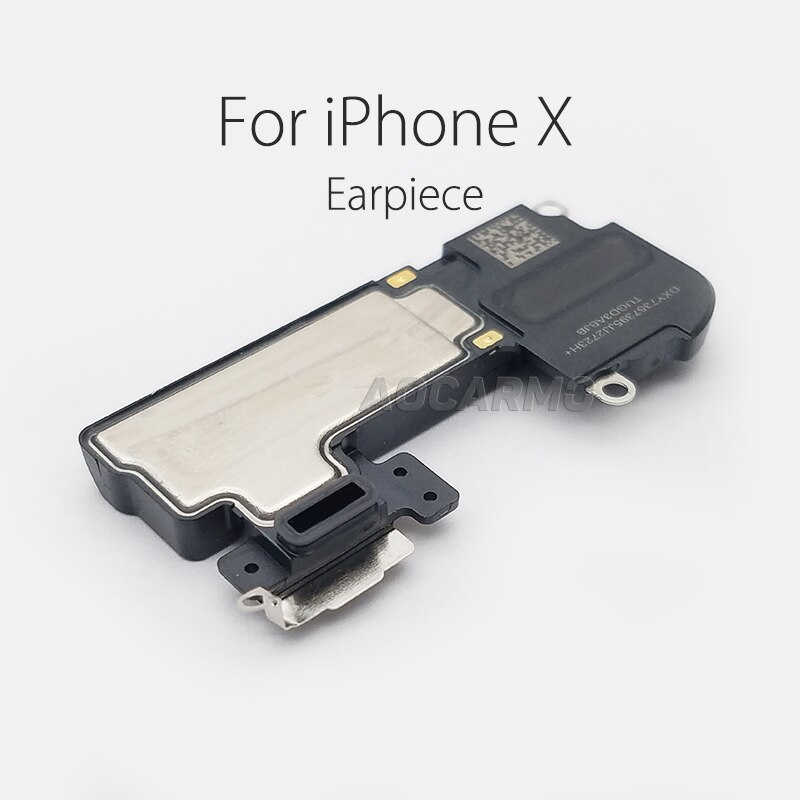 Aocarmo Top Earpiece Ear Speaker Bottom Loudspeaker Buzzer Ringer For iPhone X 10 Replacement Part